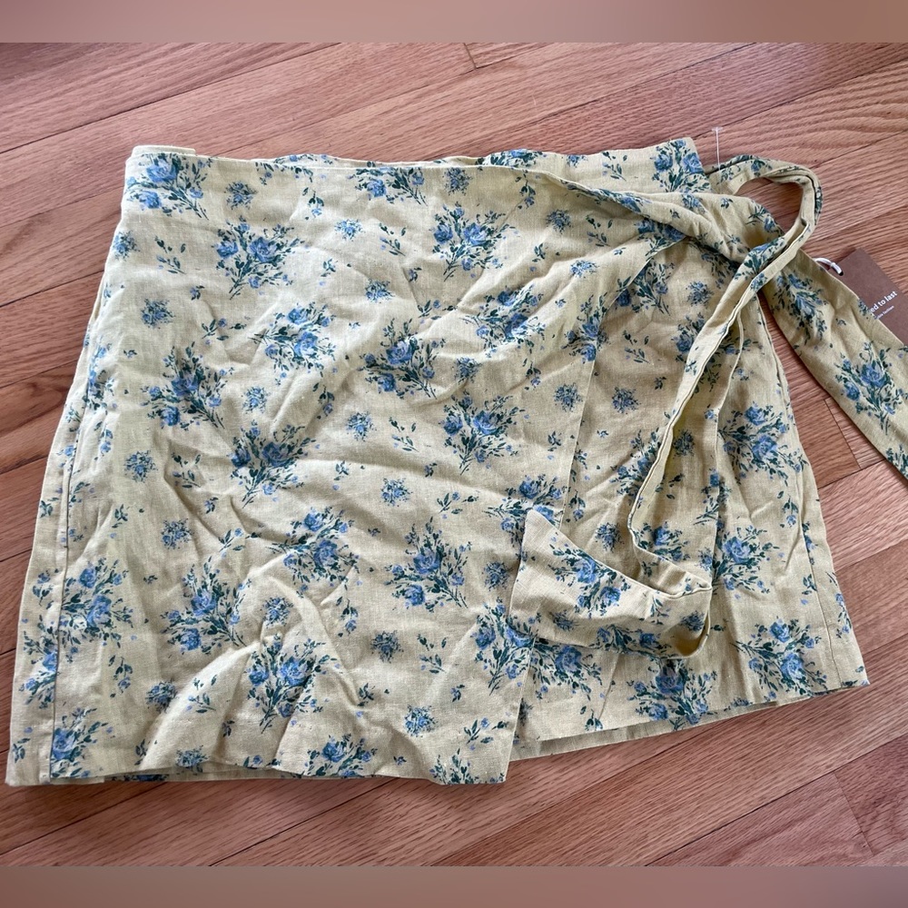 NWT! Anthropologie Maison D’amelie wrap skirt sz. L